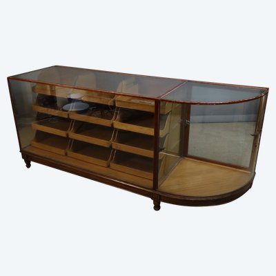 12-drawer store display case
