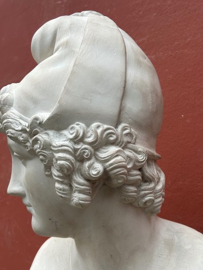 Busto di Paride da Canova (1757-1822) Scultura in gesso XX secolo 