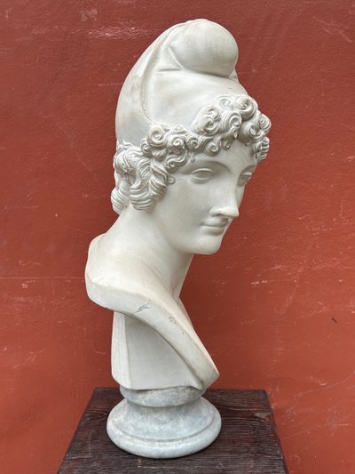 Busto di Paride da Canova (1757-1822) Scultura in gesso XX secolo 
