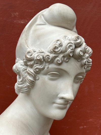 Busto di Paride da Canova (1757-1822) Scultura in gesso XX secolo 
