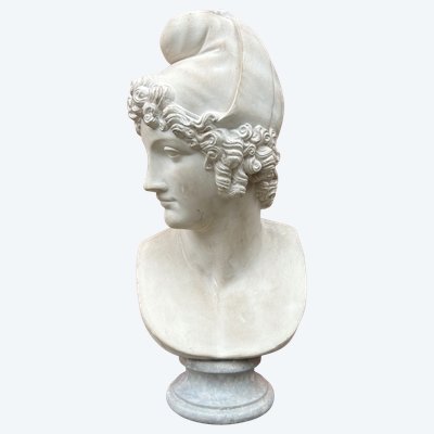 Busto di Paride da Canova (1757-1822) Scultura in gesso XX secolo 
