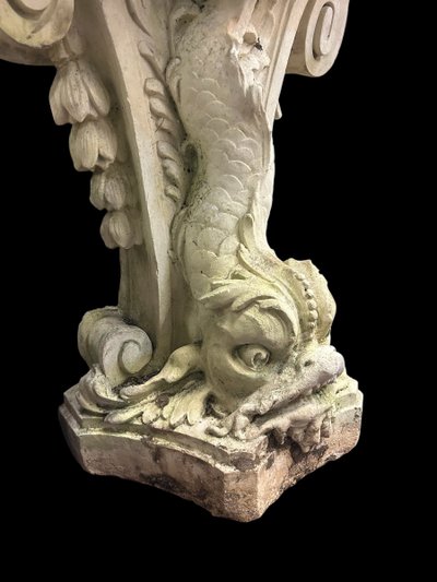 Louis XV Style Wall Fountain in Reconstituted Stone, Early 20th Century