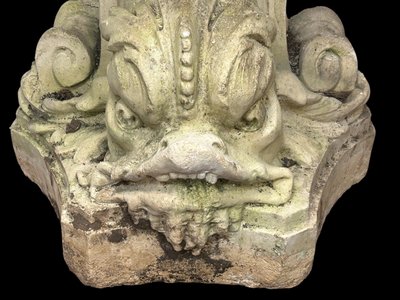 Louis XV Style Wall Fountain in Reconstituted Stone, Early 20th Century