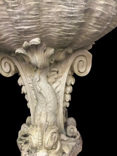 Louis XV Style Wall Fountain in Reconstituted Stone, Early 20th Century