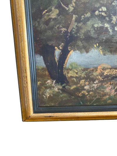 Öl auf Holz, 19. Jahrhundert – Schule von Barbizon