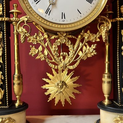 Portico clock, late 18th century