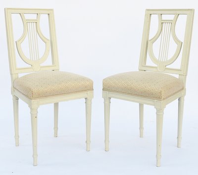 8 modern lyre chairs