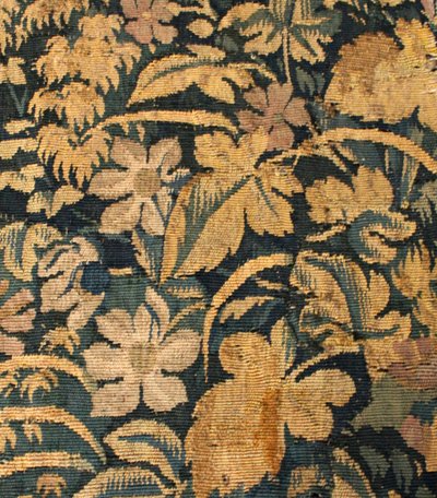 Fragment De Tapisserie "verdure Loup Et Lapin", Atelier De Bruxelles, Mid-16th Century