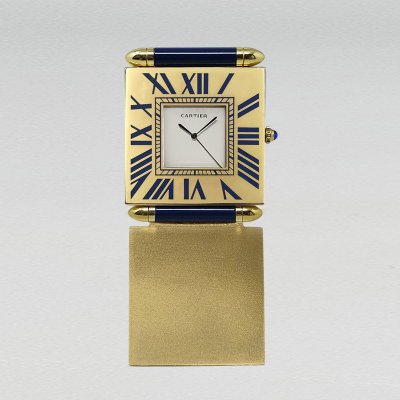 1990s Gorgeous Cartier Alarm Clock Pendulette. Made in Swiss