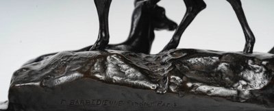 Bronze Group - Deer Family , Antoine-louis Barye (1795-1875)