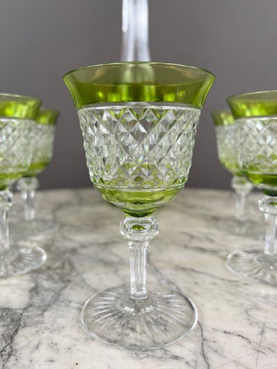 Crystal Liqueur Set 11 Glasses and 1 Carafe