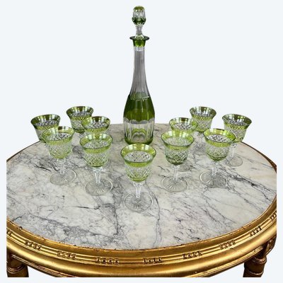 Crystal Liqueur Set 11 Glasses and 1 Carafe