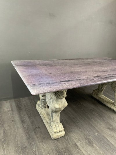 20th Century Marble Dining Table or Desk