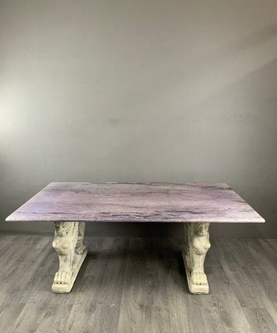 20th Century Marble Dining Table or Desk