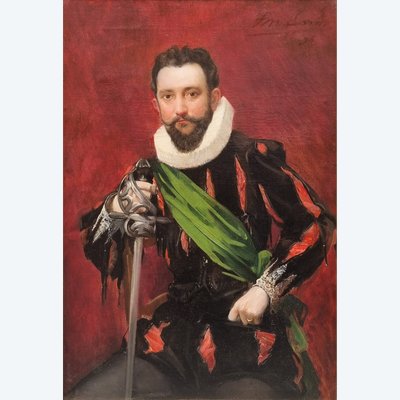 François Maurice LARD - Portrait of the actor Raphaël Duflos as Ruy Blas