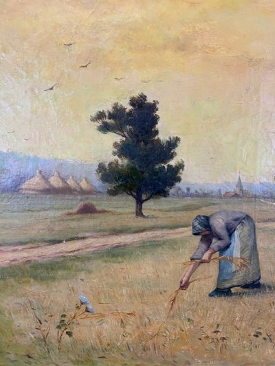Tableau l'Huile Sur Toile Paul Emile Felix Raissiguier XIXe Siècle