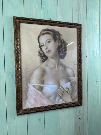 Female Portrait Pastel 1939
