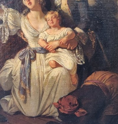 Eugène DEVERIA - Scene from the revolt of Saint Domnigue