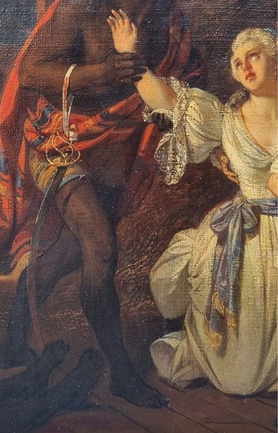 Eugène DEVERIA - Scene from the revolt of Saint Domnigue