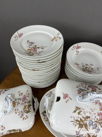 Service De Table En Porcelaine William Guérin & Co Fin XIXe Siècle