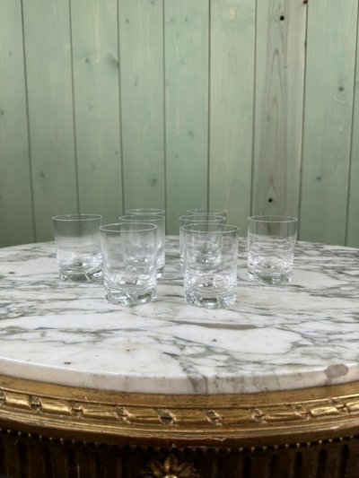 Set di bicchieri da cocktail Daum France del XX secolo
