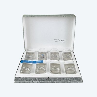 Set di bicchieri da cocktail Daum France del XX secolo
