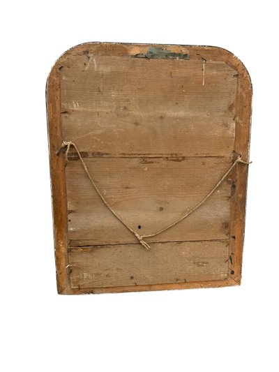 19th century Louis Philippe mirror in painted wood - 50cm x 62cm