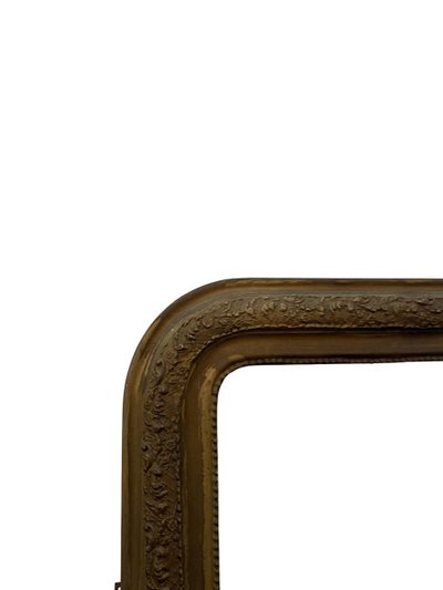 Specchio Luigi Filippo in legno dorato del XIX secolo - 67 cm x 90 cm
