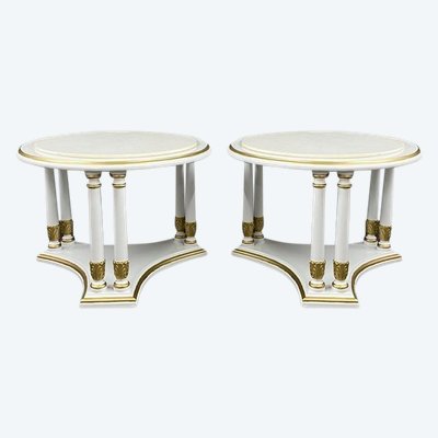 Paire De Tables D’appoint Style Néoclassique XXe Siècle