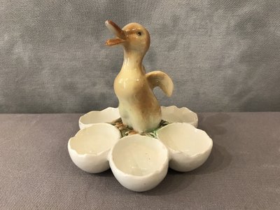 19th century earthenware egg holder
