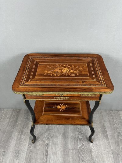 Table D’appoint à Bijoux De Style Napoléon III XIXe Siècle
