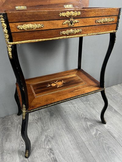 Table D’appoint à Bijoux De Style Napoléon III XIXe Siècle