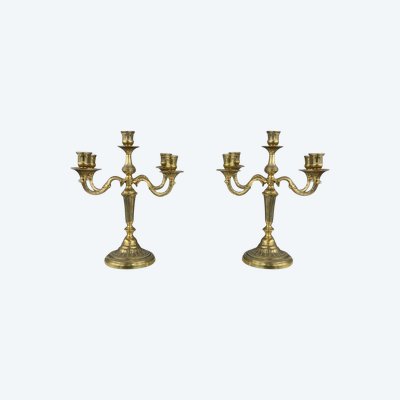 Candelabri in bronzo del XIX secolo