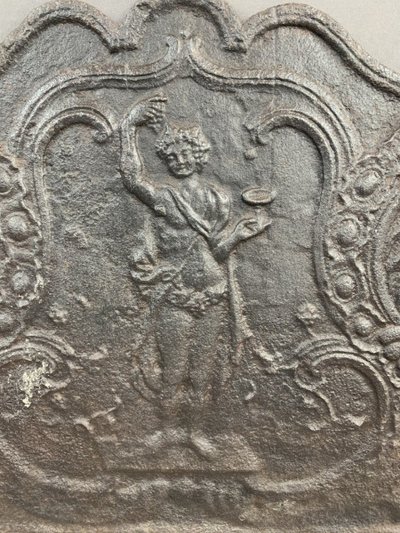 Ensemble De Cheminée En Fonte XIXe Siècle