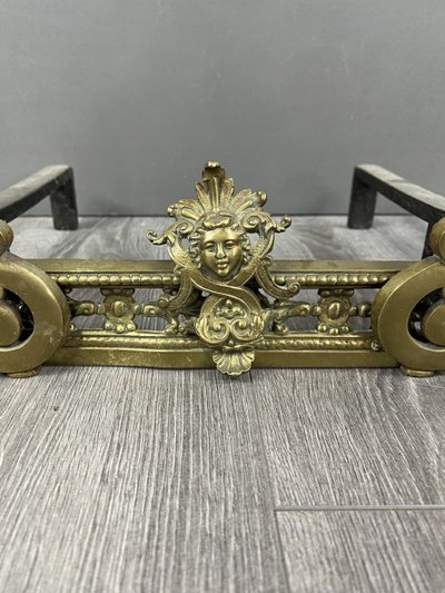 Exceptional Bronze Chenets Louis XVI Style XIXth Century
