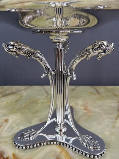 Coupe En Cristal De Baccarat Et Métal Argenté XIXe Siècle