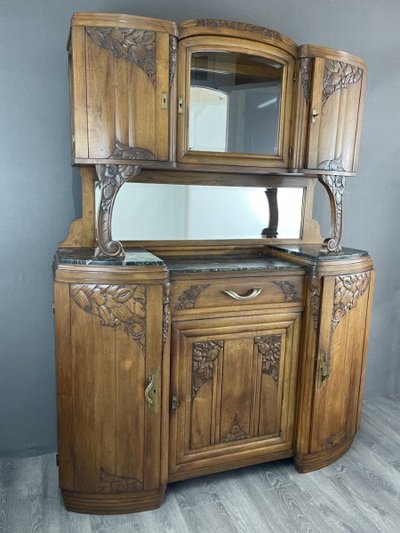Buffet Art Nouveau De La Première Moitié Du XXe