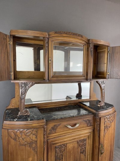 Buffet Art Nouveau De La Première Moitié Du XXe