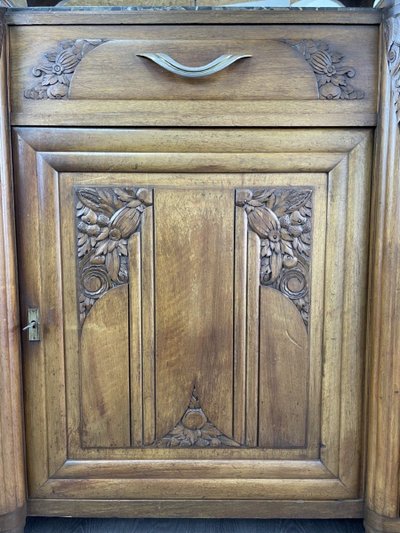 Buffet Art Nouveau De La Première Moitié Du XXe