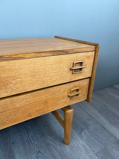 Enfilade Scandinave Danoise En Teck Vintage 1960, XXe Siècle