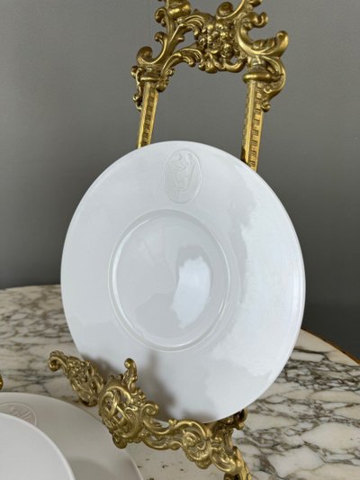 Service Plat Et Assiettes à Dessert En Porcelaine Kmp Berlin, 20th Century