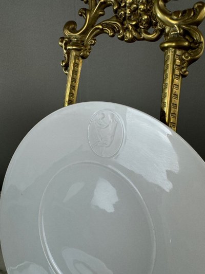 Service Plat Et Assiettes à Dessert En Porcelaine Kmp Berlin, 20th Century