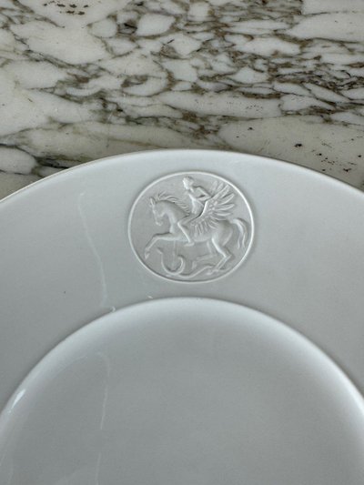 Service Plat Et Assiettes à Dessert En Porcelaine Kmp Berlin, 20th Century