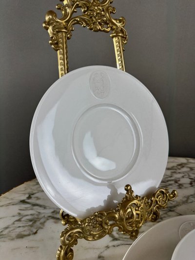 Service Plat Et Assiettes à Dessert En Porcelaine Kmp Berlin, 20th Century