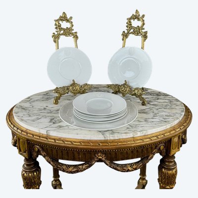 Service Plat Et Assiettes à Dessert En Porcelaine Kmp Berlin, 20th Century