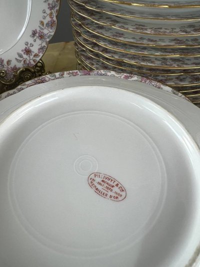 Service En Porcelaine De Pillivuyt & Cie 59 Pièces, XIXe Siècle