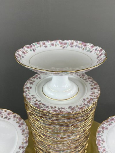 Service En Porcelaine De Pillivuyt & Cie 59 Pièces, XIXe Siècle