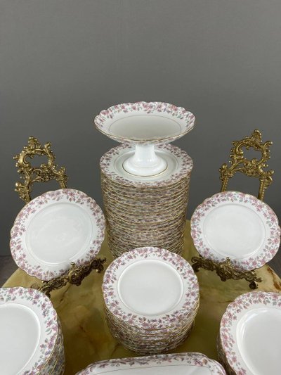 Service En Porcelaine De Pillivuyt & Cie 59 Pièces, XIXe Siècle