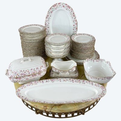 Service En Porcelaine De Pillivuyt & Cie 59 Pièces, XIXe Siècle