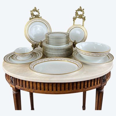 25 Piece Limoges Porcelain Service, 20th Century